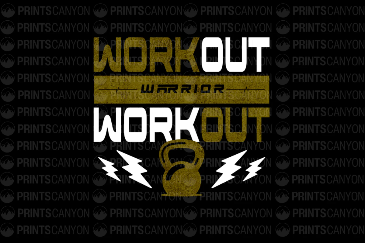 Workout Warrior T-Shirt Design for Fitness Enthusiasts