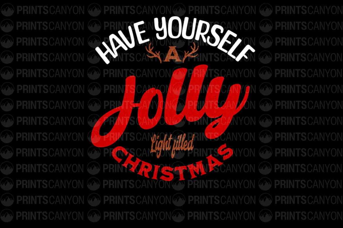 Have Yourself a Jolly Light Filled Christmas T-Shirt Design