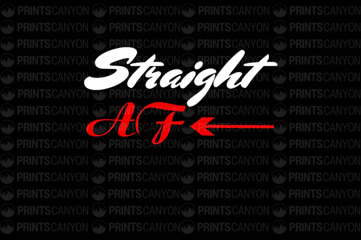 Straight AF T-Shirt Design for Pride and Self-Expression