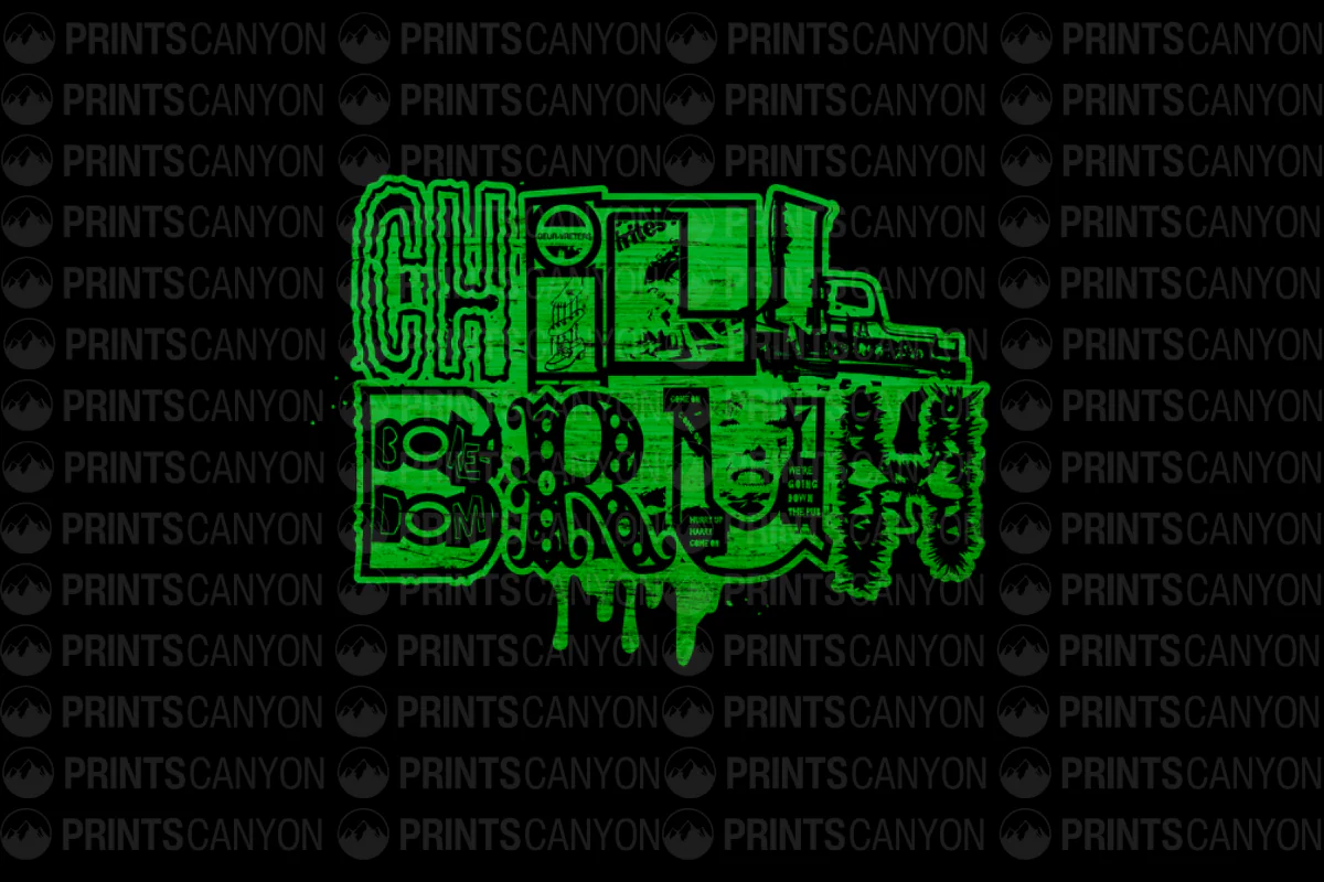 Chill Bruh Boredom T-Shirt Design Graphic for Fun and Casual Wear