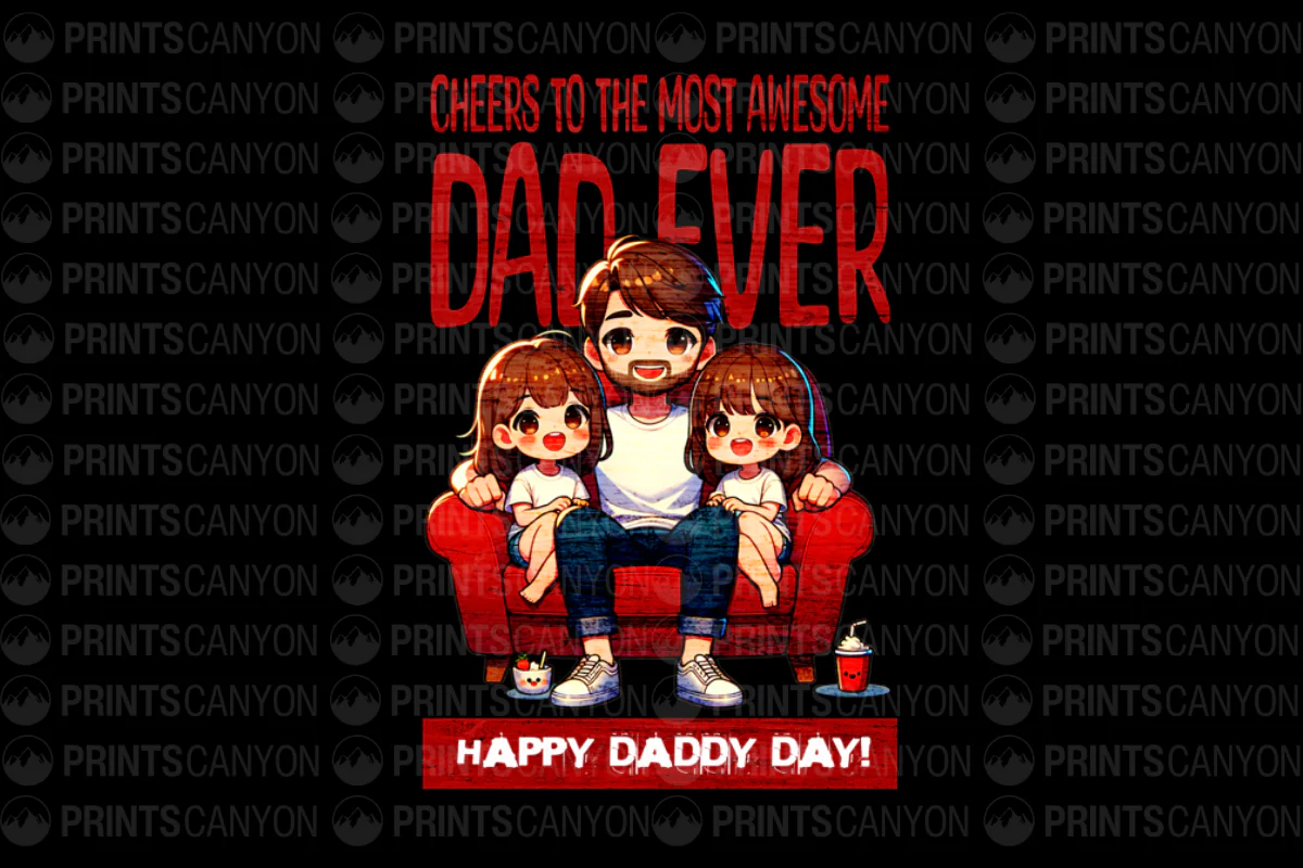 Awesome Dad Ever T-Shirt Design for Happy Daddy Day