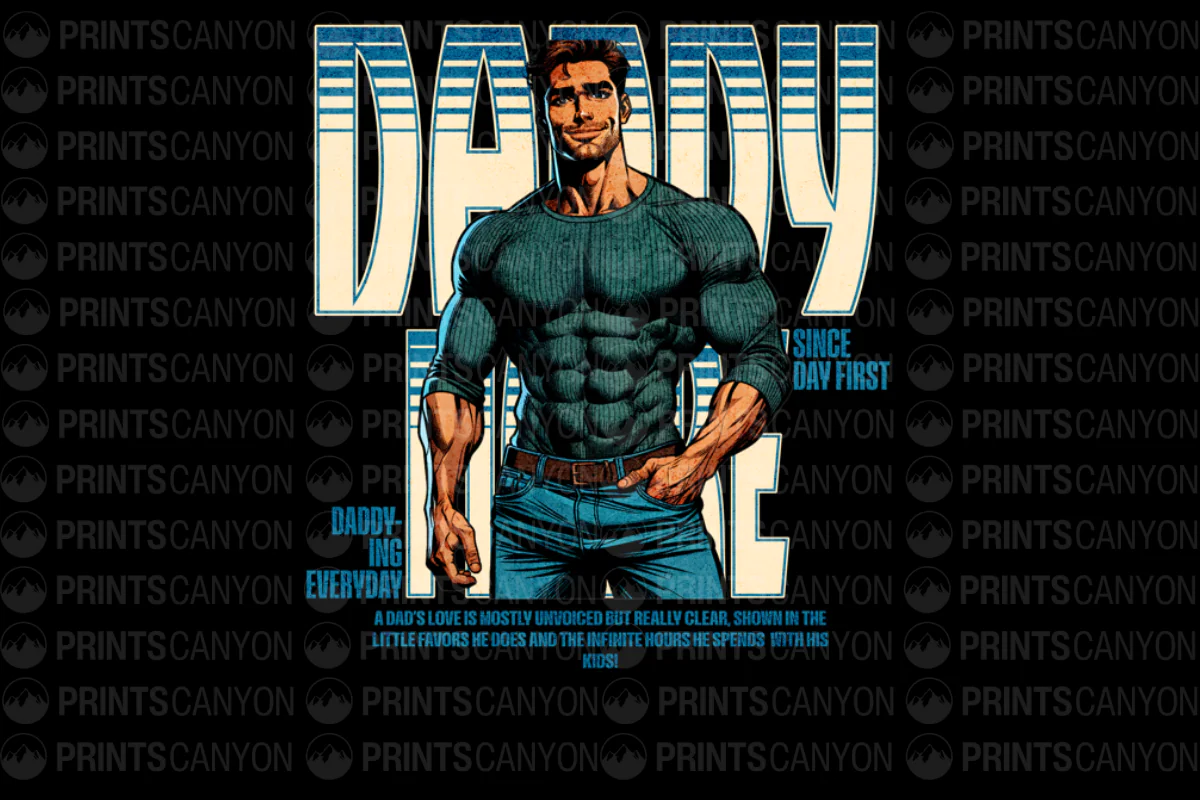 Heroic Dad T-Shirt Design - Celebrating Everyday Fatherhood with Style and Strength