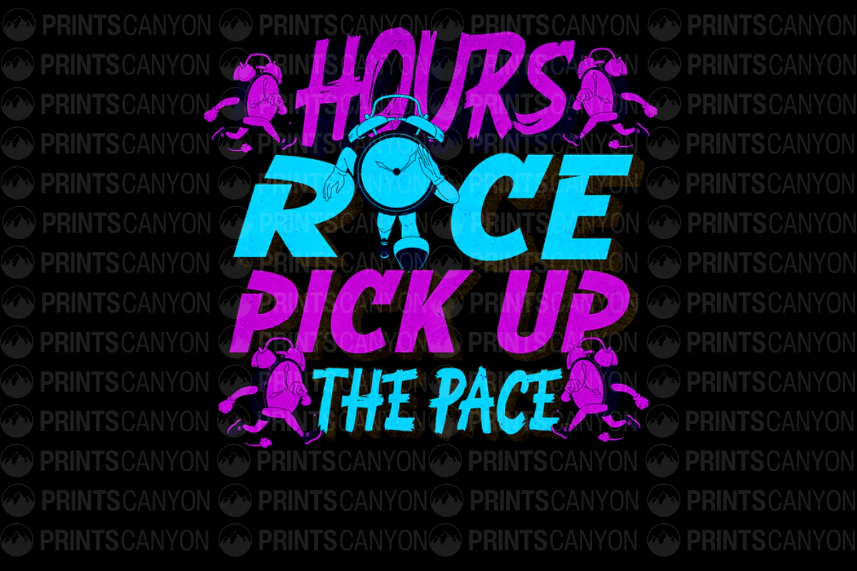 Race Against Time T-Shirt Design - Pick Up the Pace for Active Lifestyle