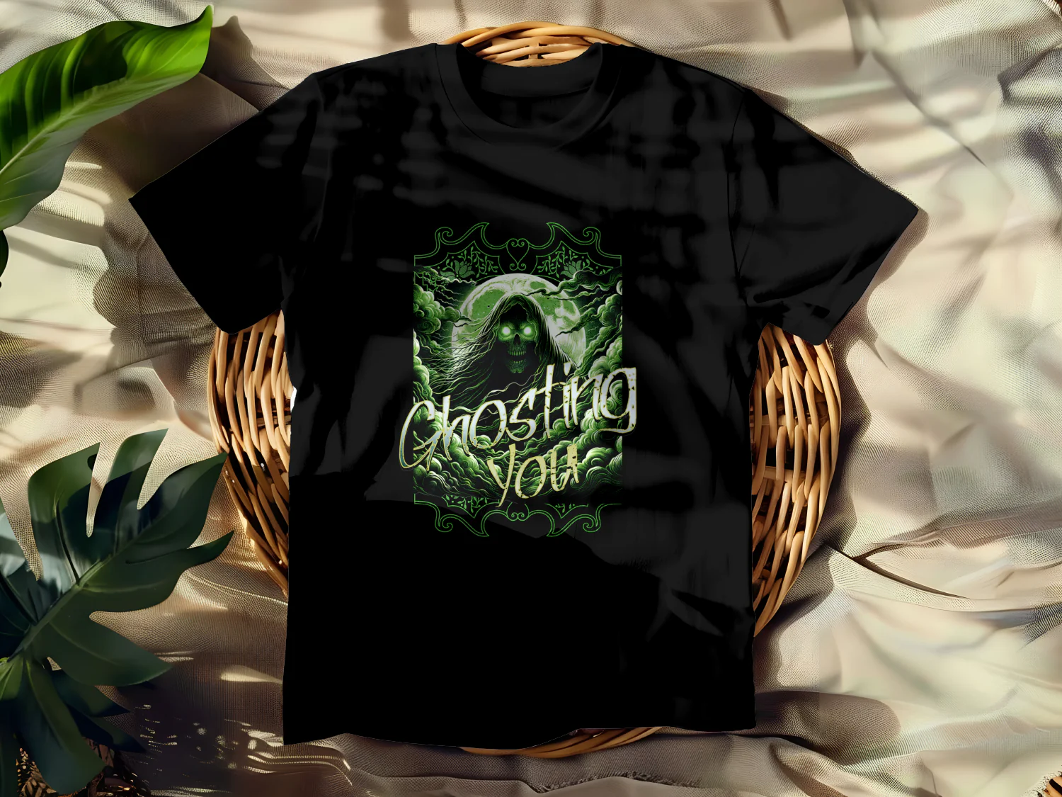 Ghosting You: Spooky Glow-in-the-Dark Design for Halloween Enthusiasts