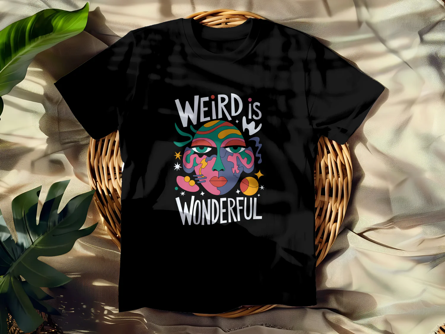 Weird is Wonderful Colorful Art Print for Unique Home Decor