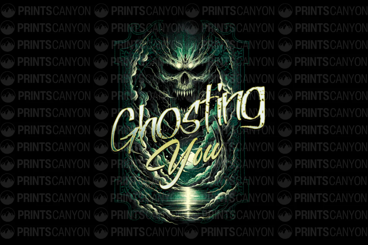 Eerie Ghosting You Design for Halloween Enthusiasts