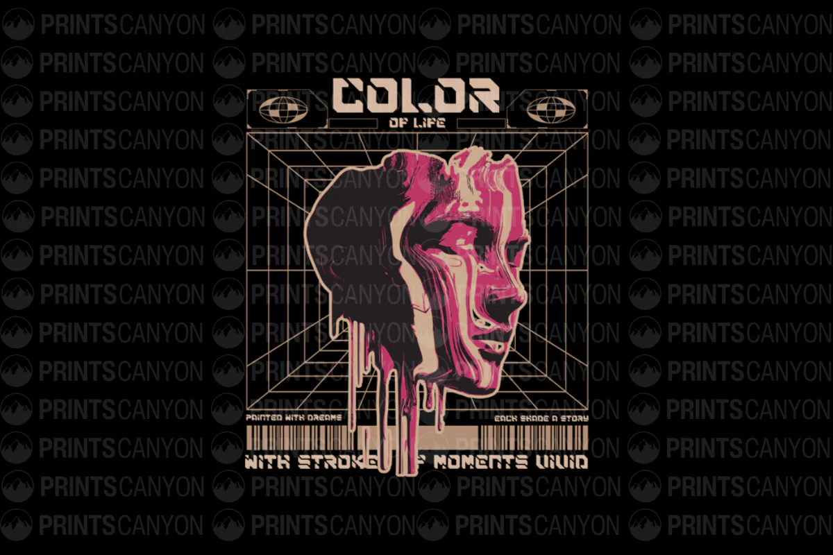 Color of Life - Unique Art Print Capturing Vivid Moments in a Dreamlike Style