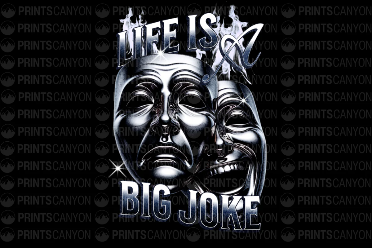 Life is a Big Joke Graphic Tee for Humor and Comedy Lovers