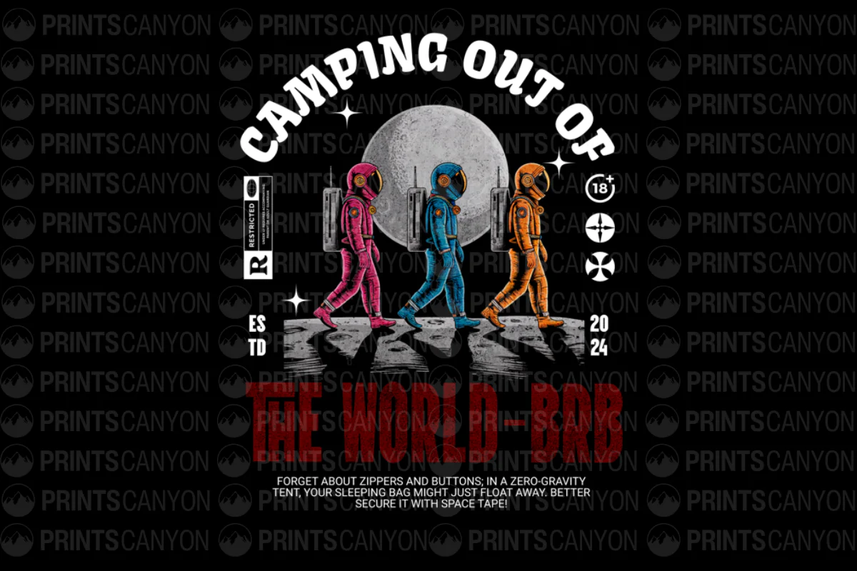 Camping Out of This World T-Shirt Design 2024