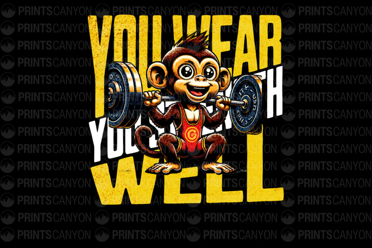 You Wear Your Strength Well Monkey T-Shirt Design