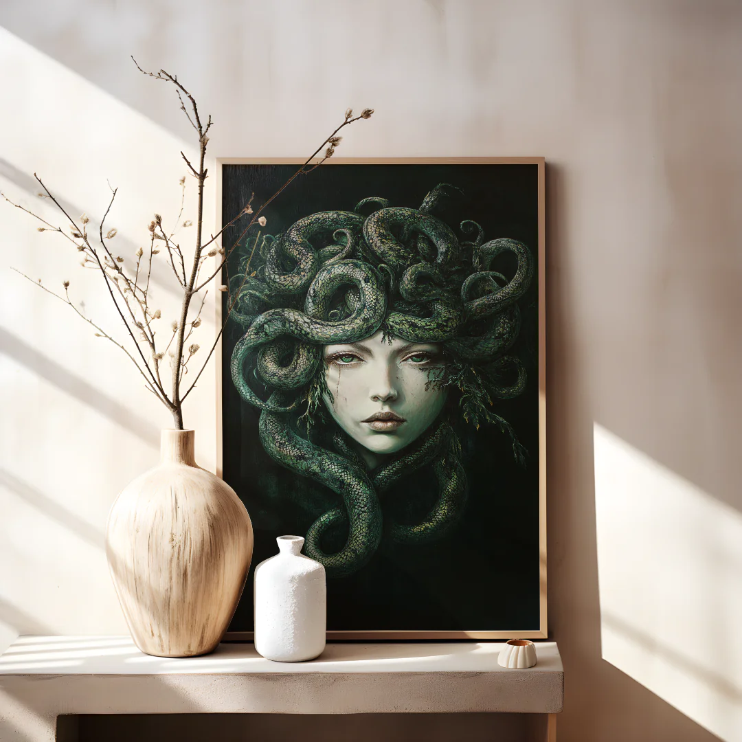 Serpent Queen - Mystical Wall Art for Unique Home Decor