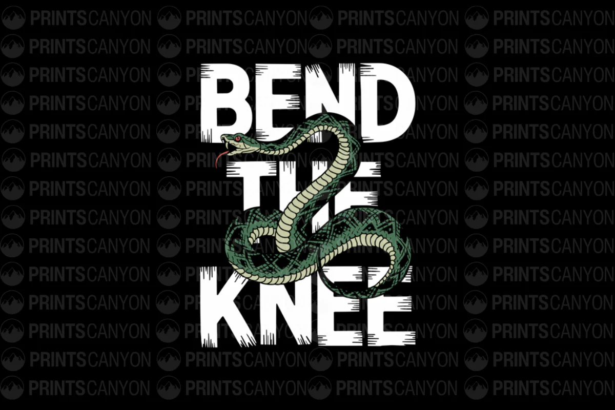 Bend the Knee Snake T-Shirt Design