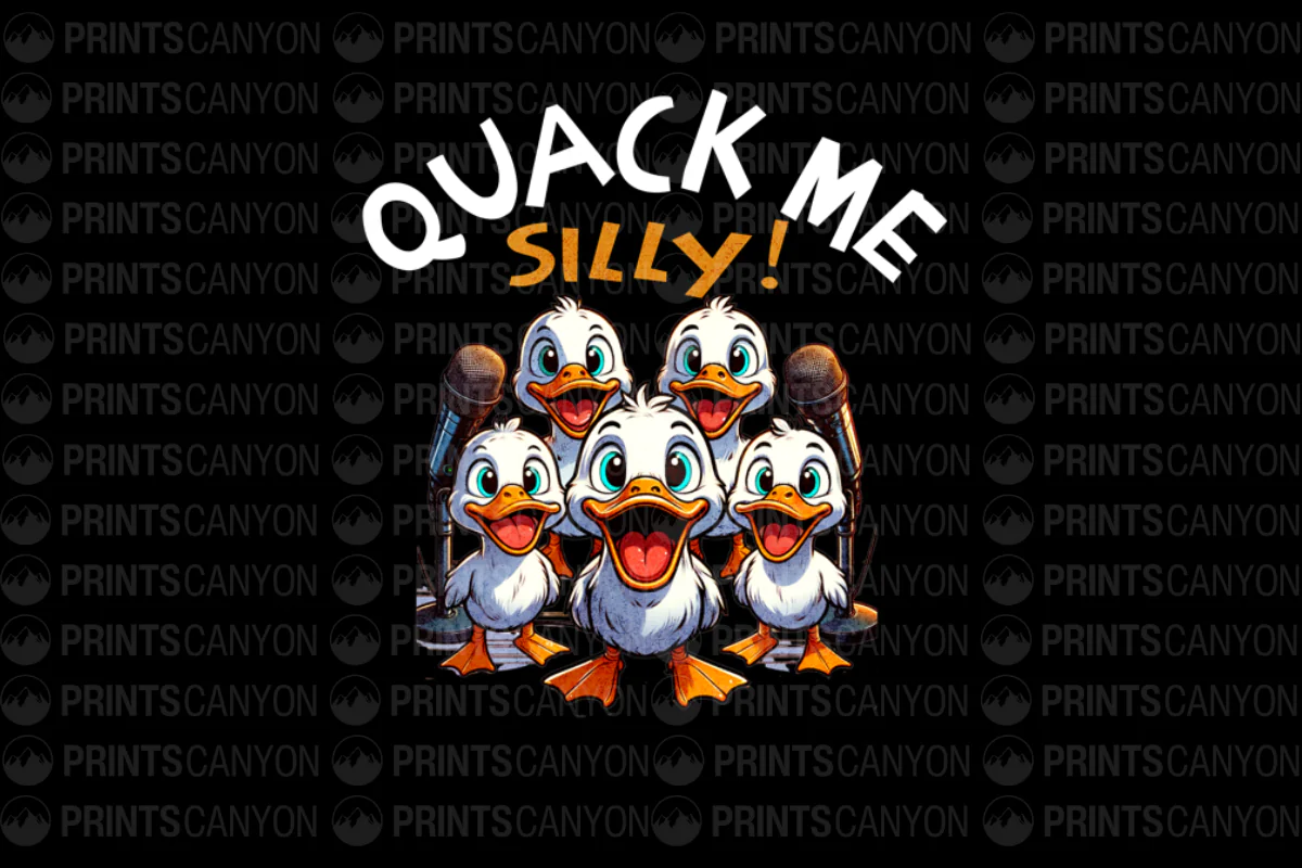 Quack Me Silly Fun Duck T-Shirt Design for Kids and Adults