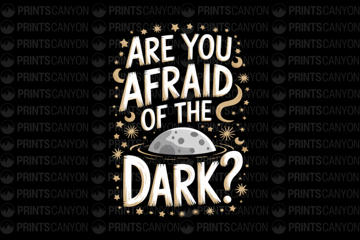 Are You Afraid of the Dark T-Shirt Design