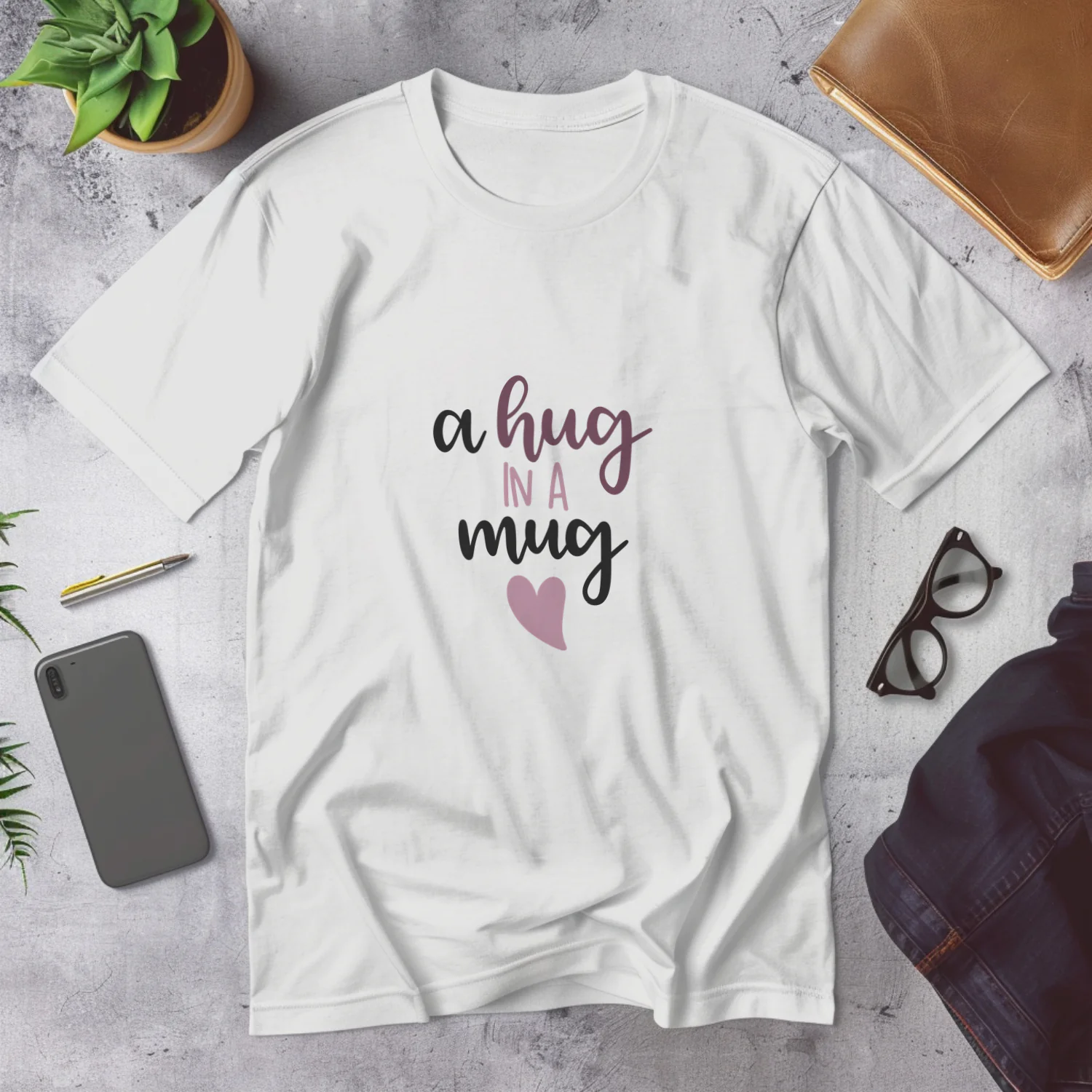 A Hug in a Mug - Cozy Ceramic Mug for Warm Beverages and Cherished Moments