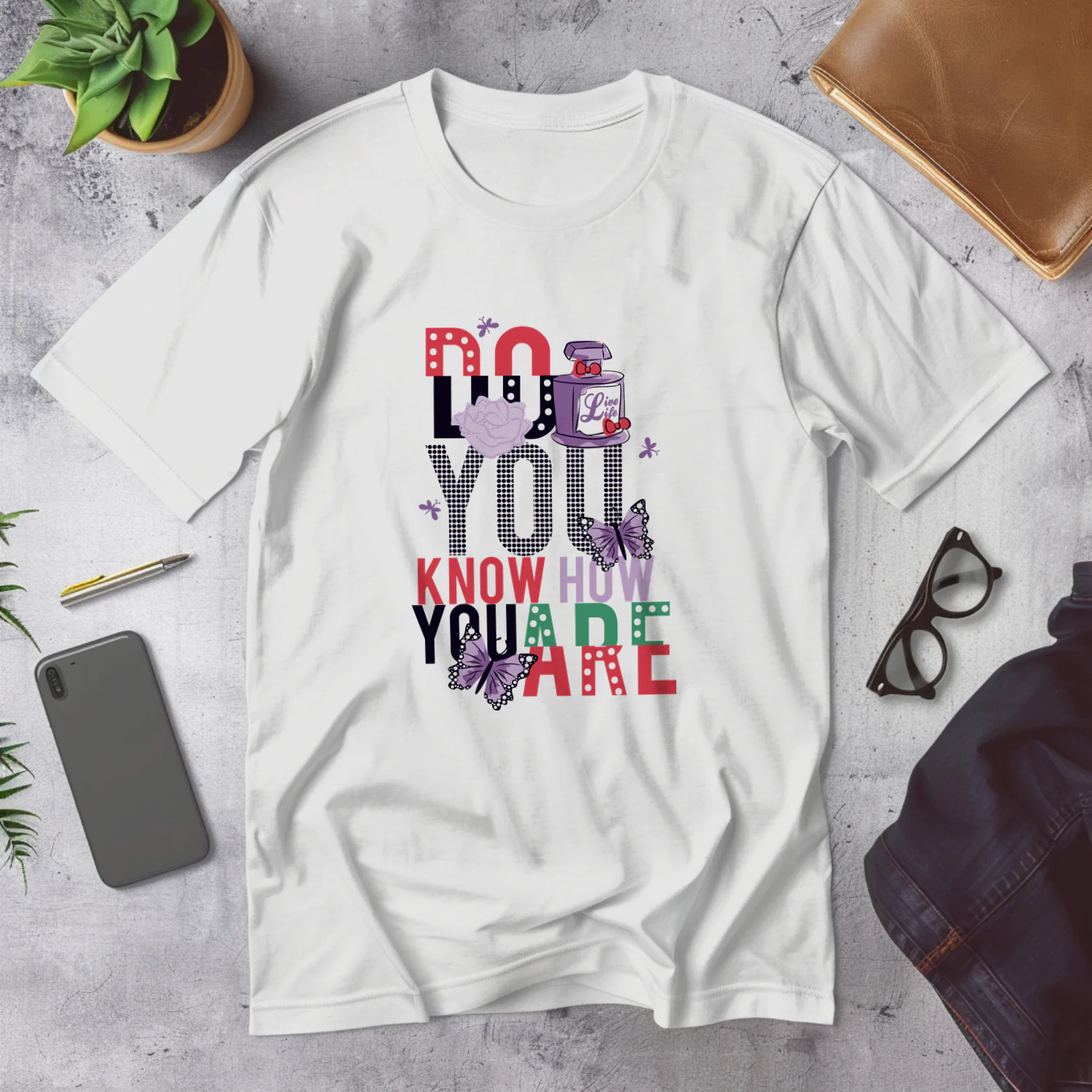 Do You Know How You Are? Fun and Colorful Vintage Style Design for Trendsetters