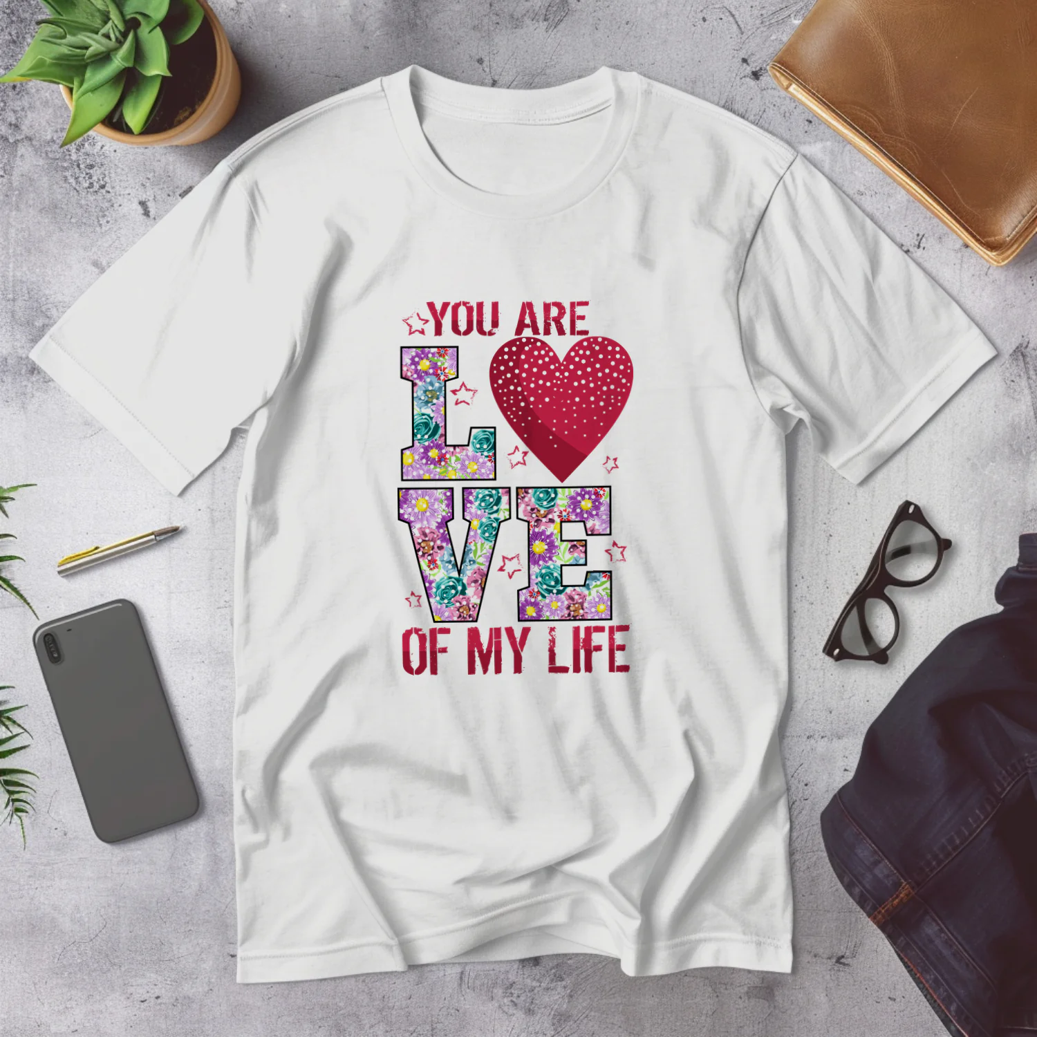 You Are the Love of My Life Floral Art Print