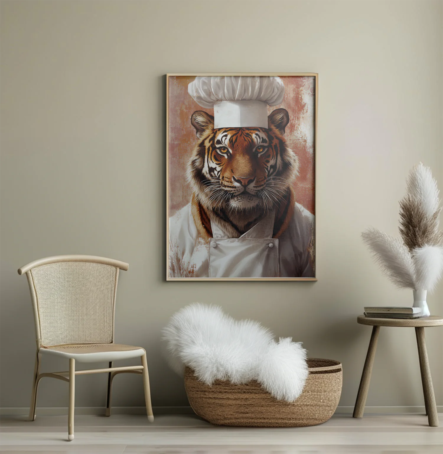 Culinary King: The Tiger Chef Ready to Cook Up Delicious Adventures