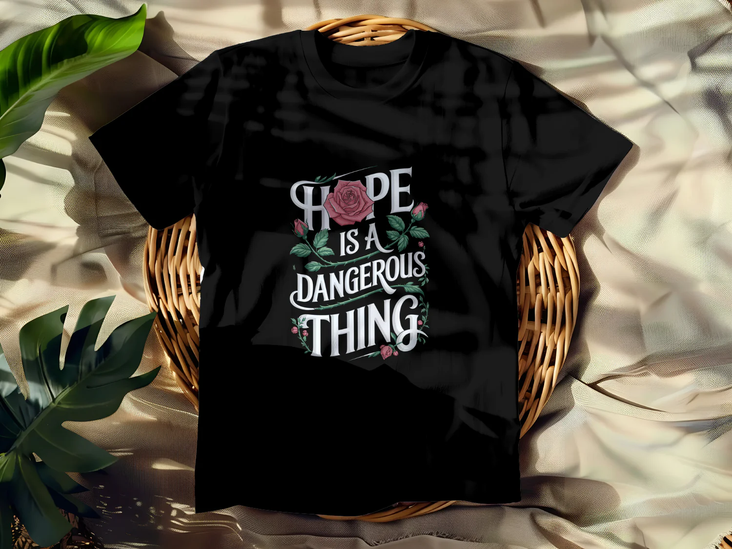 Hope is a Dangerous Thing Floral Tshirt Design