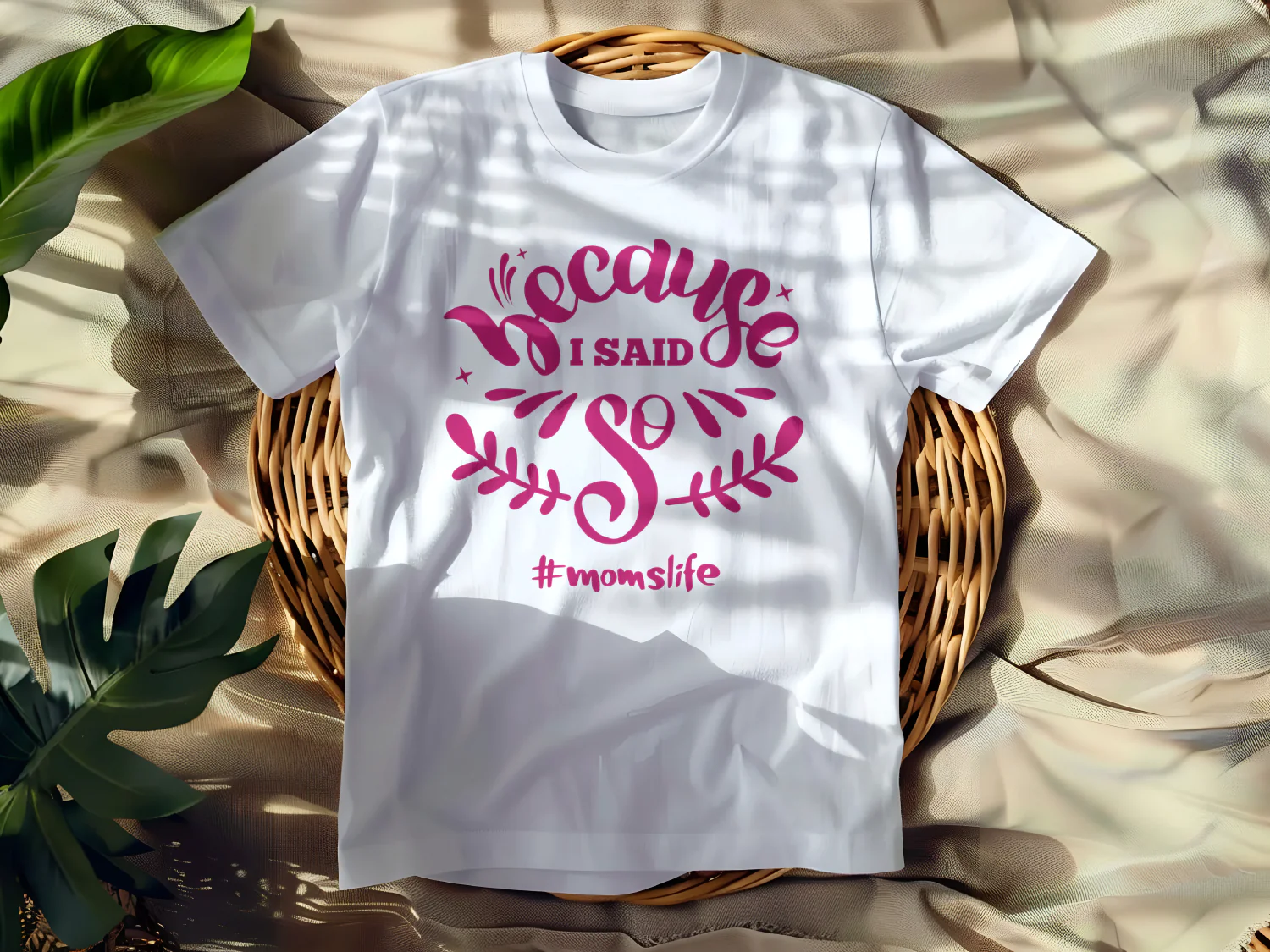Because I Said So T-Shirt Design for Moms #momslife