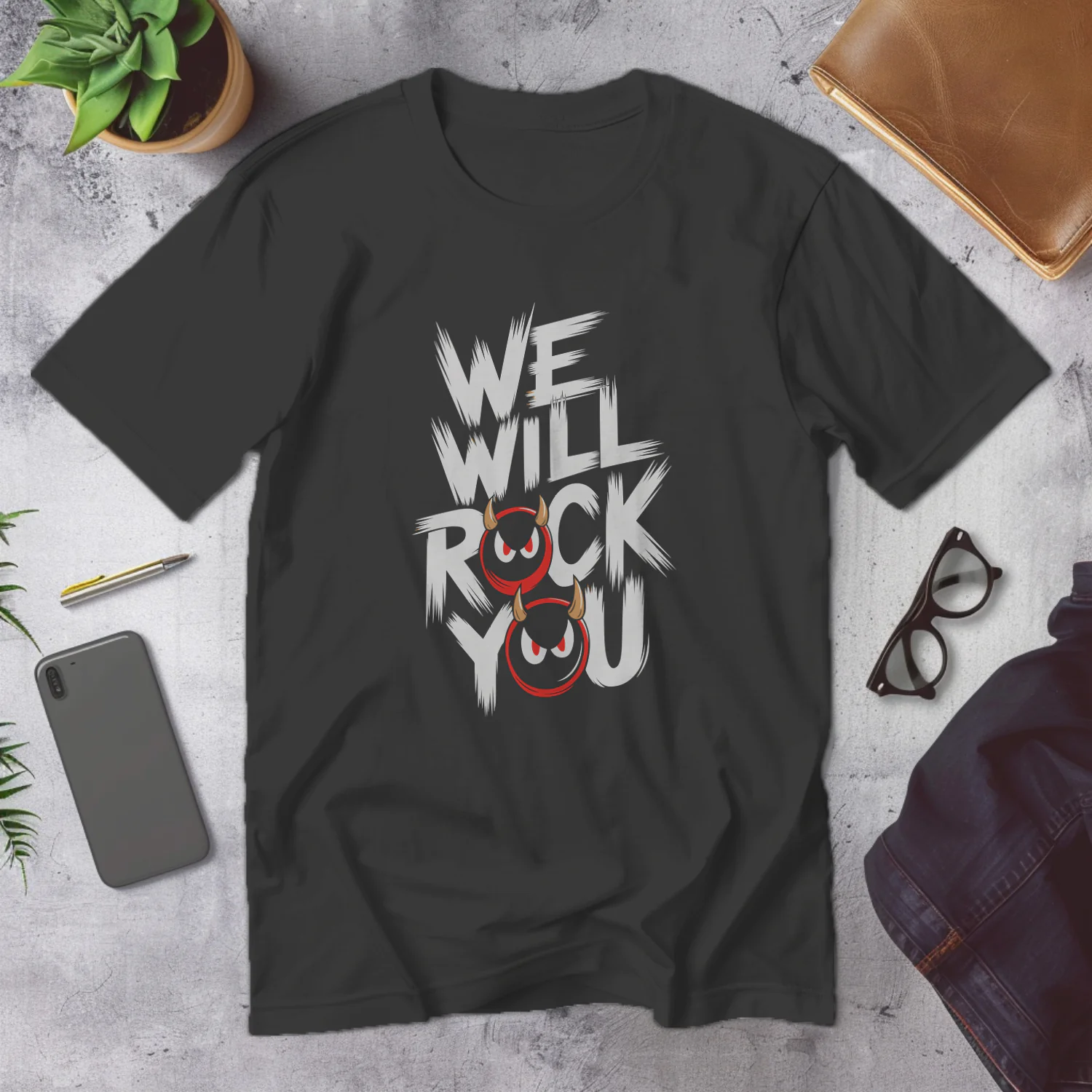 We Will Rock You Graphic Tee for Music Lovers and Rock Fans
