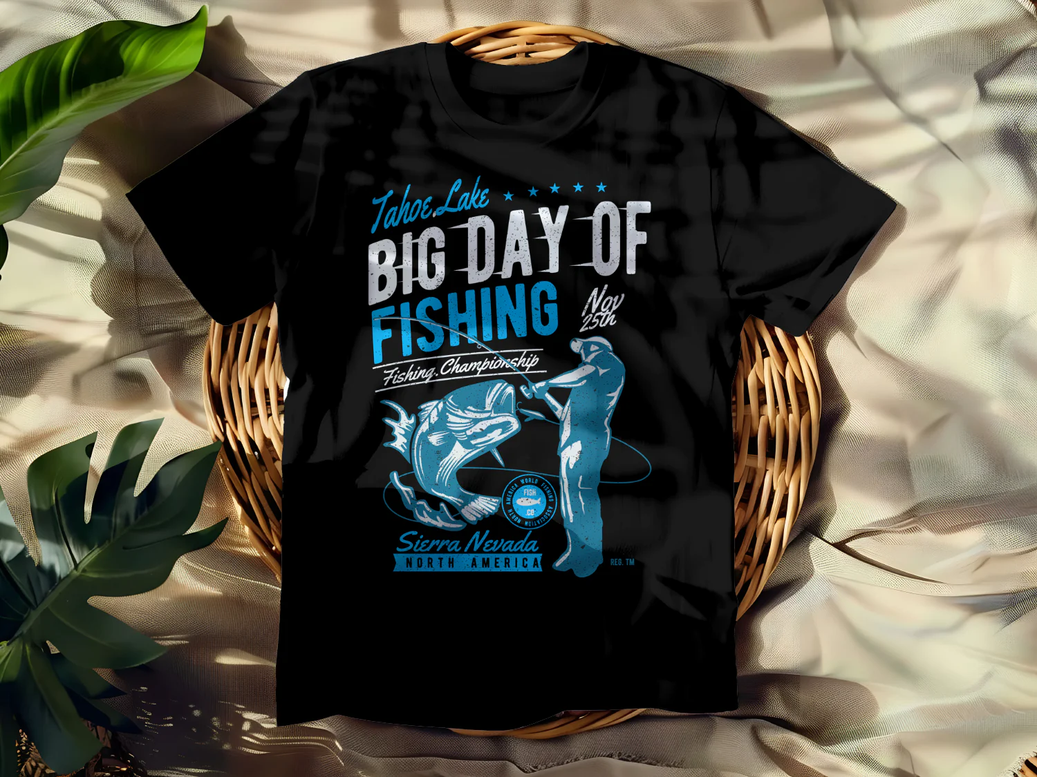 Big Day of Fishing T-Shirt Design for Sierra Nevada Fishing Championship Nov 25th