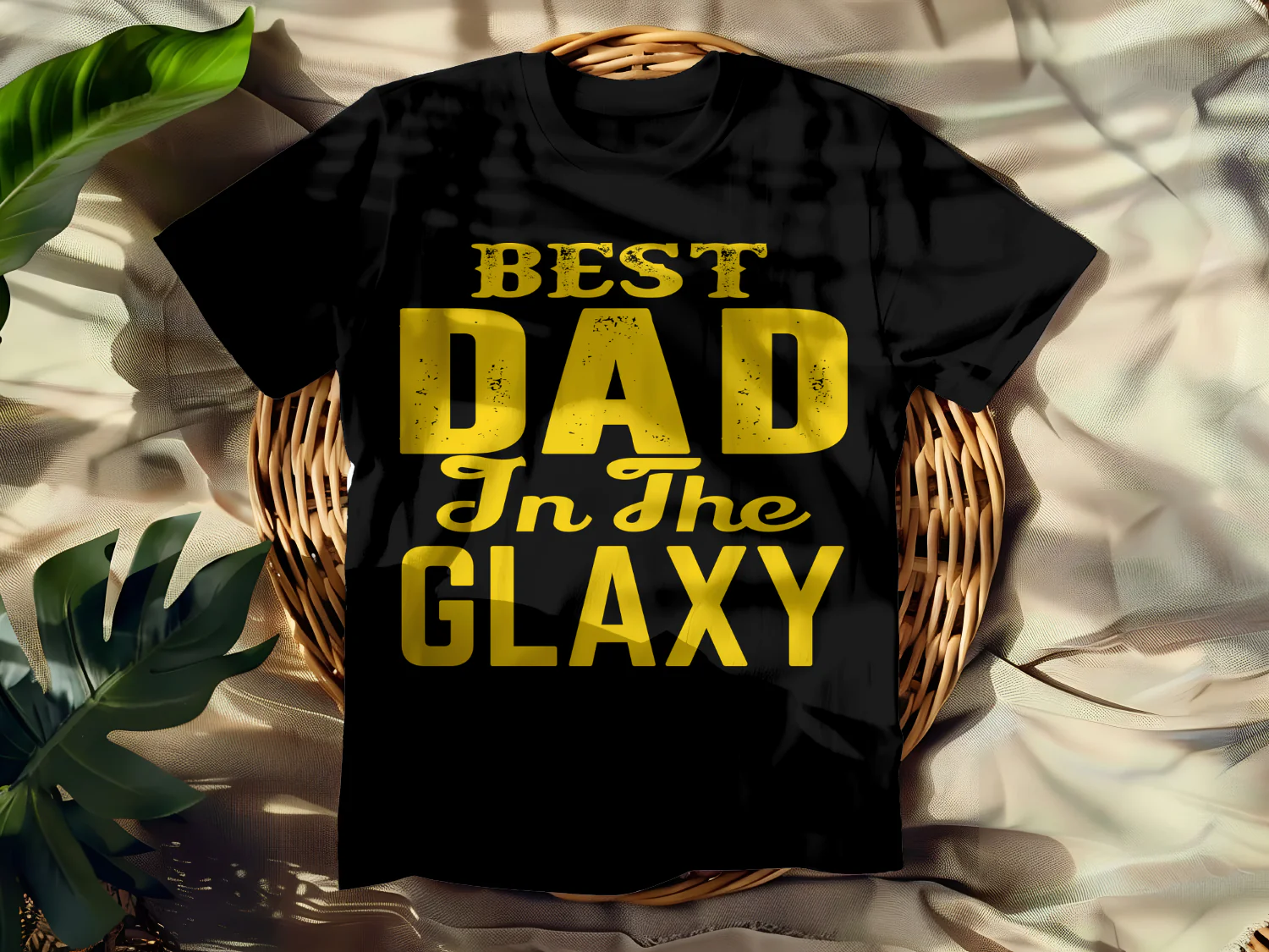 Best Dad in the Galaxy T-Shirt Design