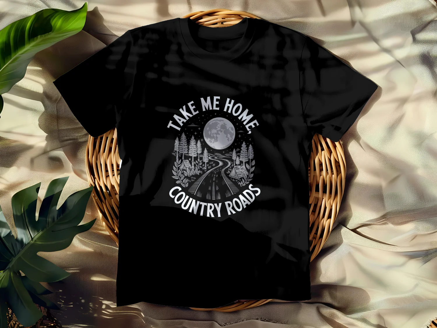 Take Me Home Country Roads T-Shirt Design Printable File