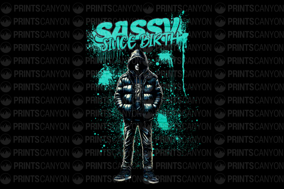Sassy Since Birth Urban Streetwear Hoodie Design