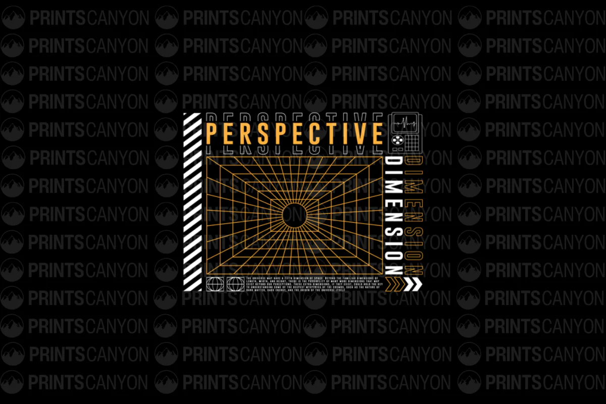 Geometric Perspective Art Print - Modern Dimension Design for Home or Office Decor