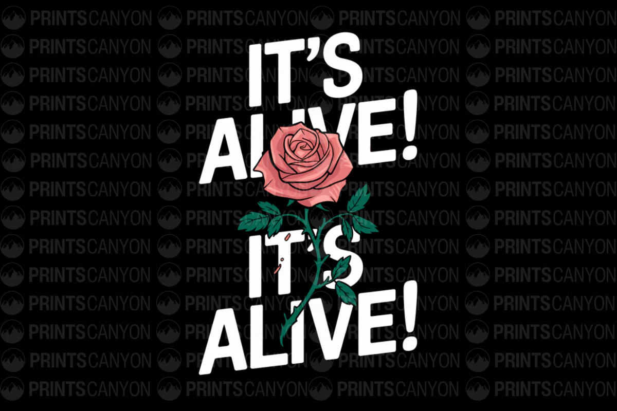 It's Alive! Floral Graphic Tee for Unique Style Enthusiasts