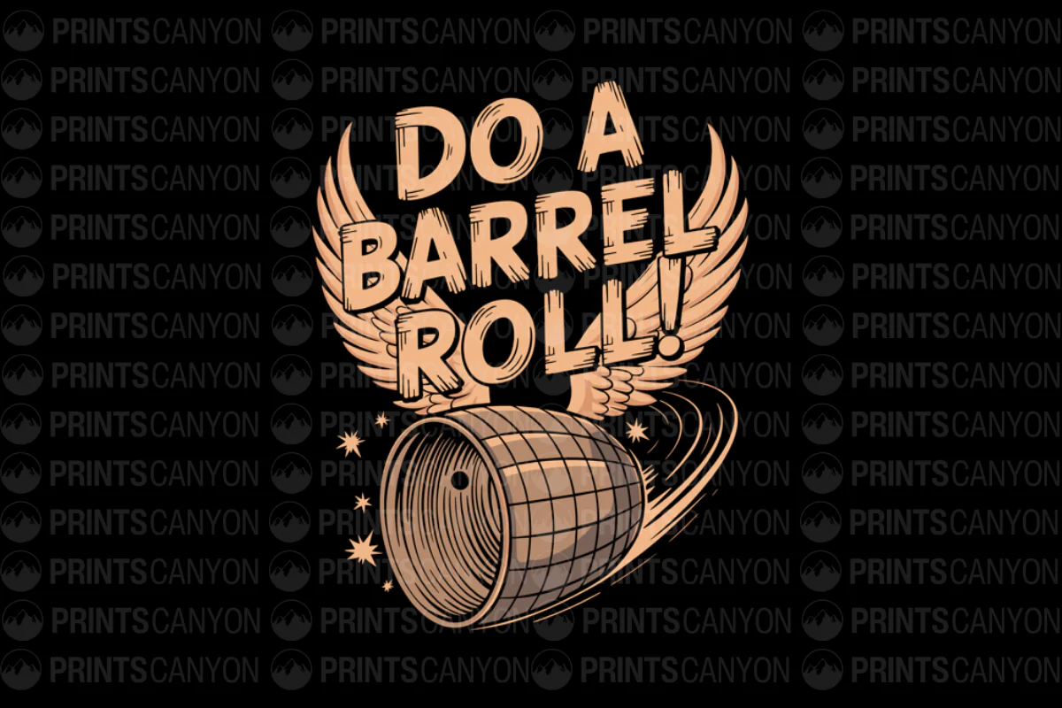 Do a Barrel Roll Vintage Style Graphic Tee