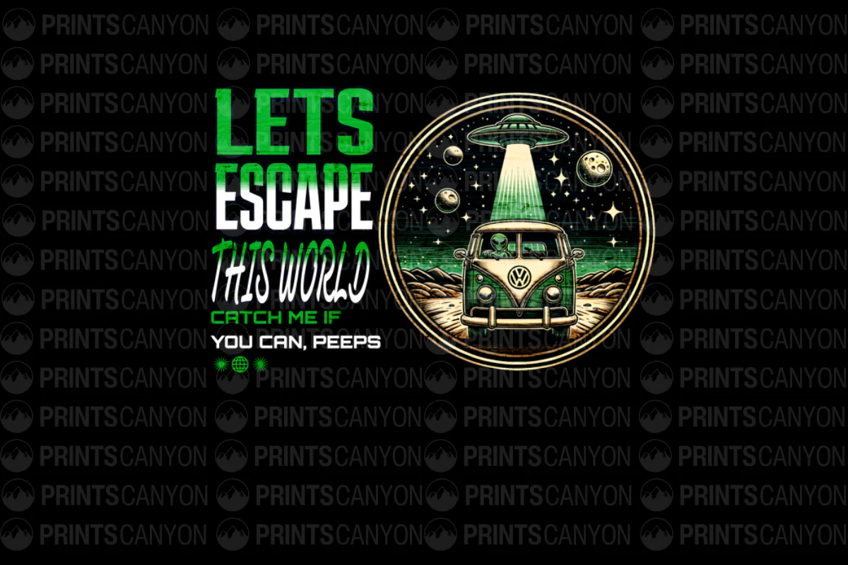 Lets Escape This World Catch Me If You Can Alien Van Design
