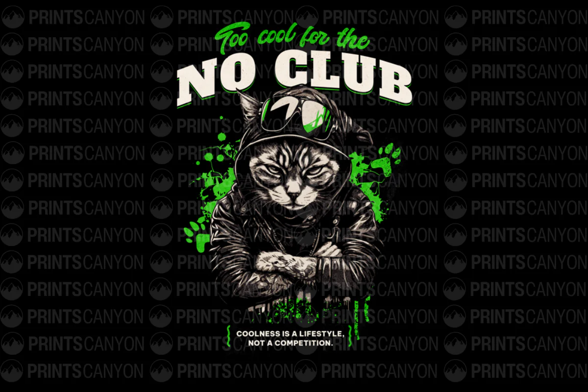 Cool Cat Club Graphic T-Shirt for Trendy Pet Lovers