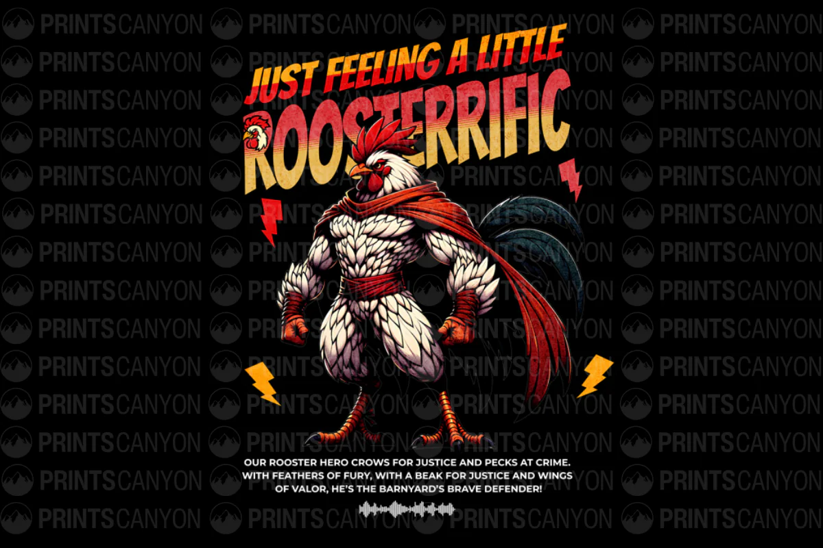 Roosterrific Hero T-Shirt for Justice Lovers and Animal Fans