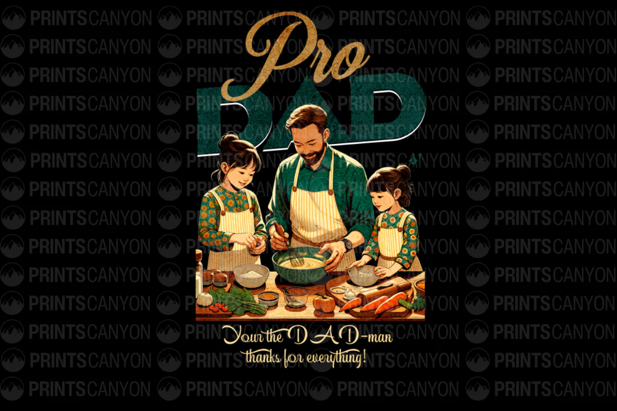 Pro Dad Cooking T-Shirt for the DAD-man Who Does It All, Thanks for Everything!