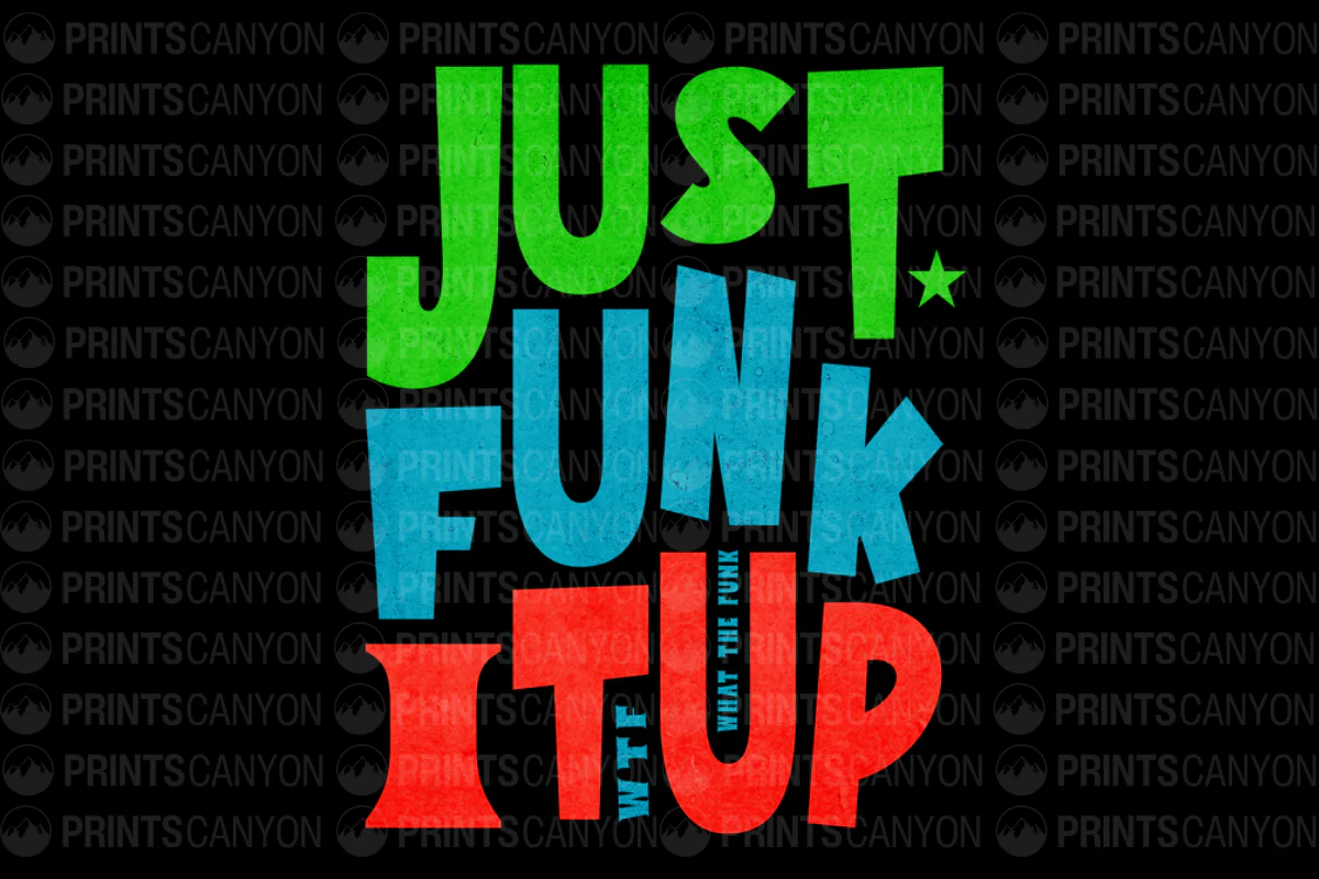 Just Funk It Up - Vibrant and Fun Graphic Design for Everyday Style
