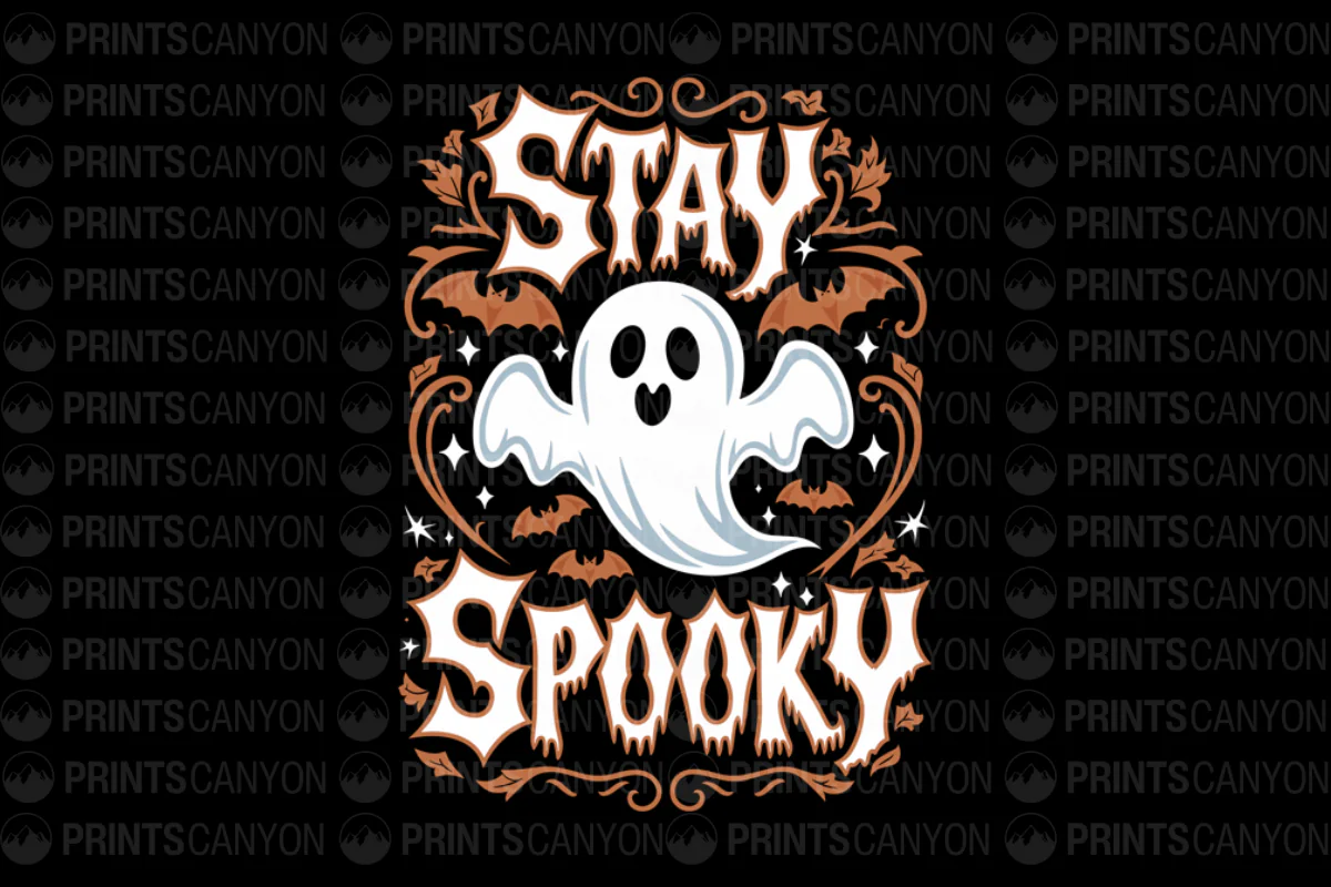 Stay Spooky Halloween Ghost Graphic Tee for a Fun Seasonal Vibe