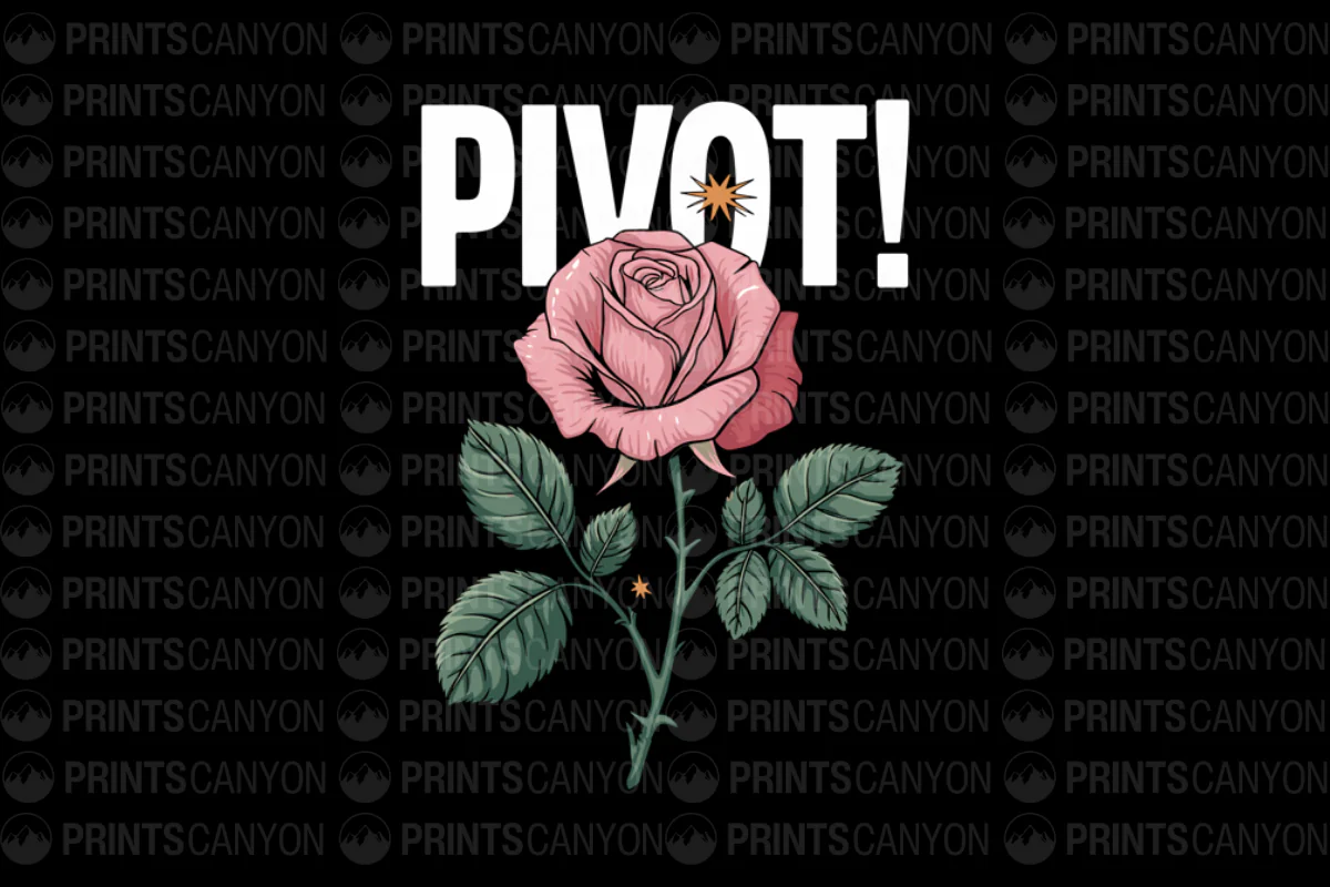 Pivot Rose Graphic Tee for Trendy Fashion Lovers