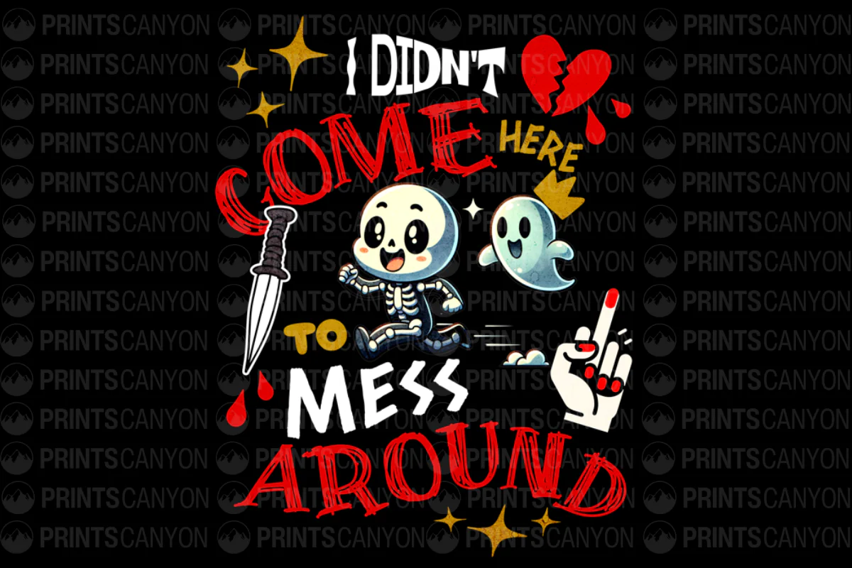 Funny Skeleton and Ghost Graphic Tee for Halloween Lovers
