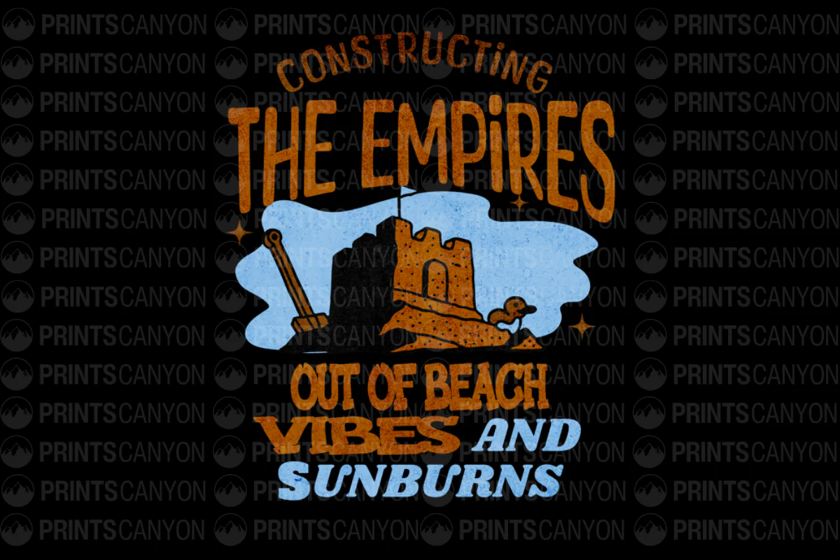 Constructing Empires Out of Beach Vibes and Sunburns T-Shirt Design