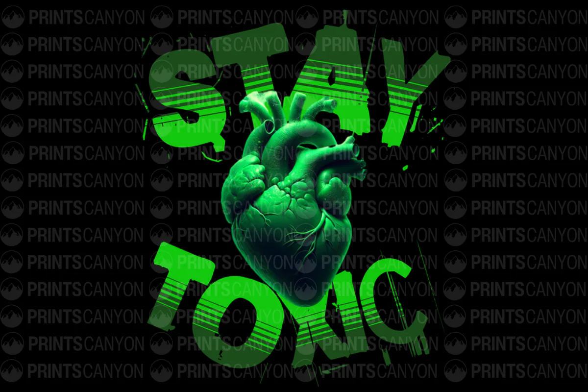 Stay Toxic Heart T-Shirt Design