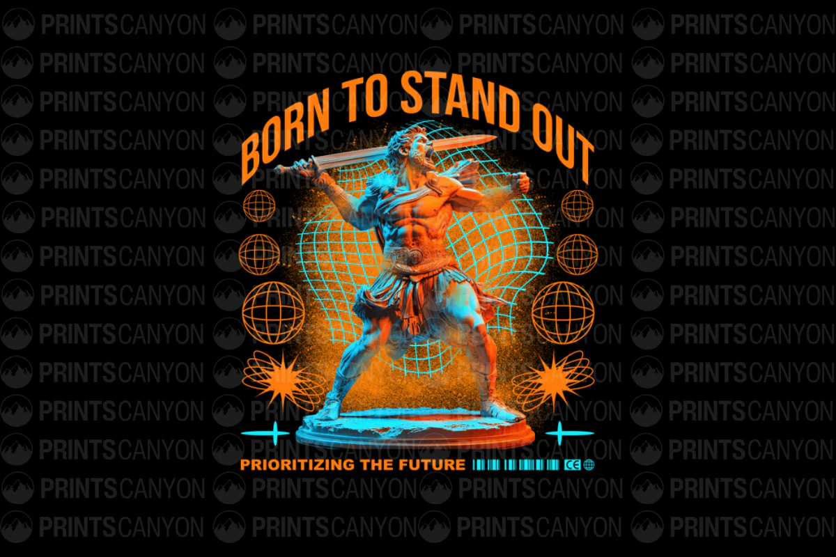 Born to Stand Out T-Shirt Design for Bold Individuals Prioritizing the Future