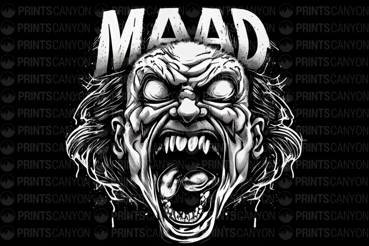 Angry Monster MAAD T-Shirt Design for Bold and Unique Statements