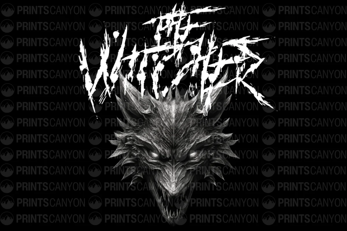 The Witcher Wolf Monster T-Shirt Design Printable Digital File