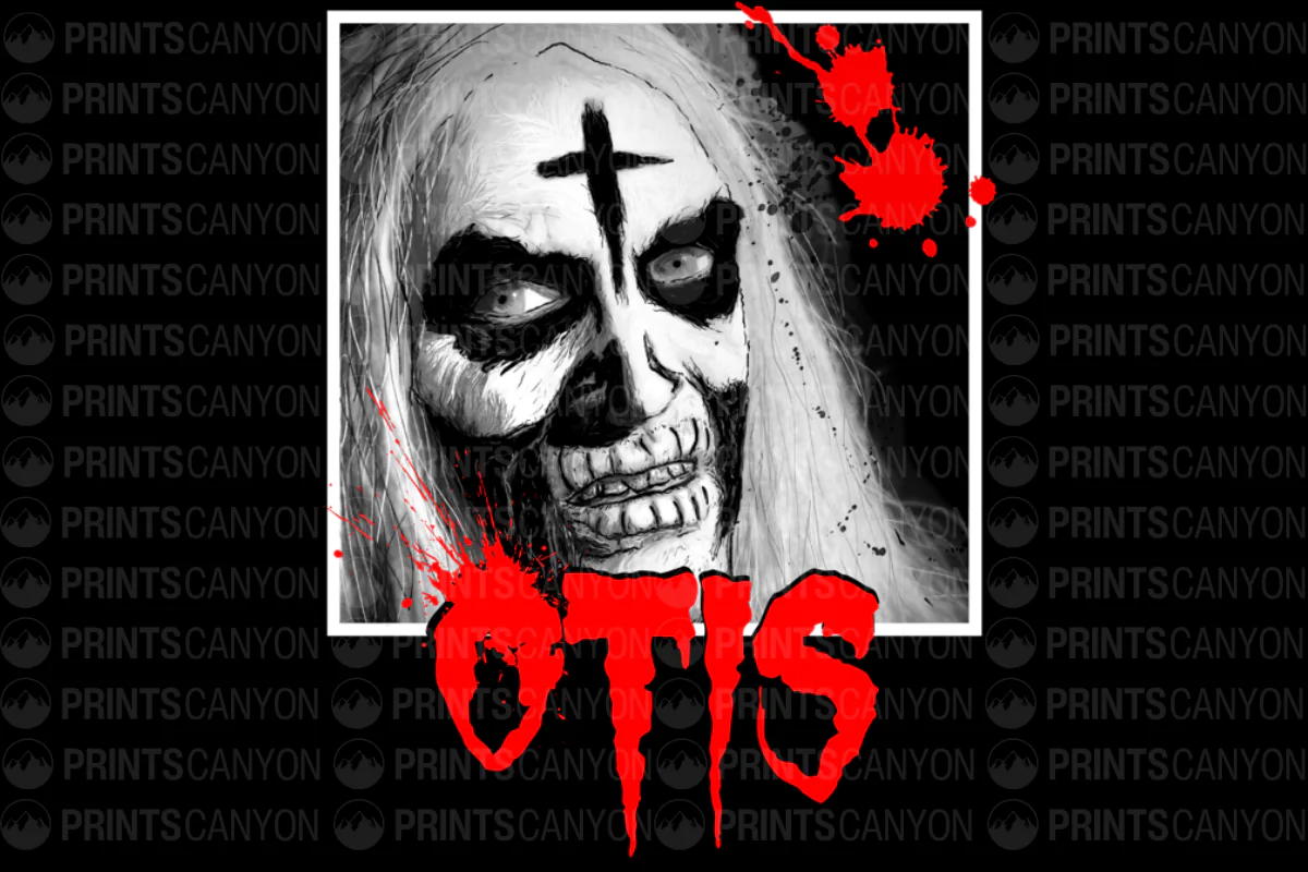 Chilling Otis Horror T-Shirt Design Printable Digital File