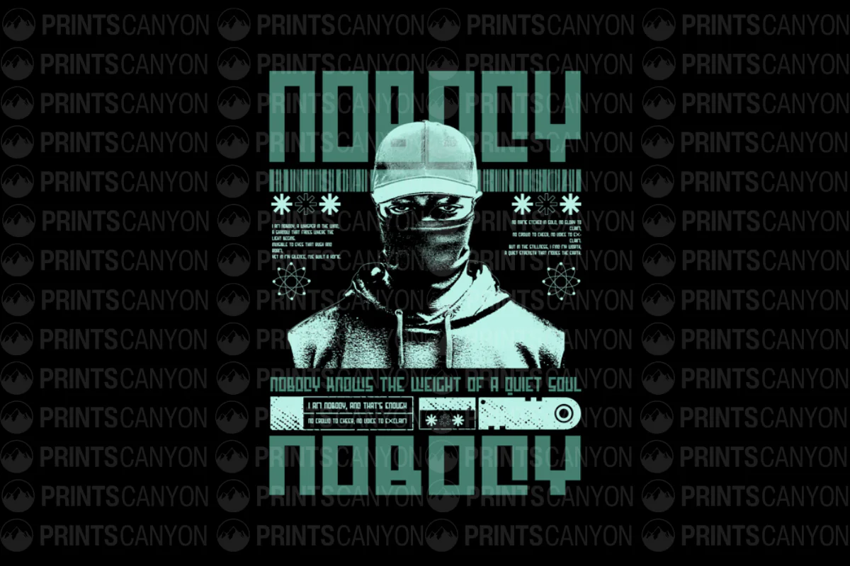 Nobody Knows the Weight of a Quiet Soul T-Shirt Design