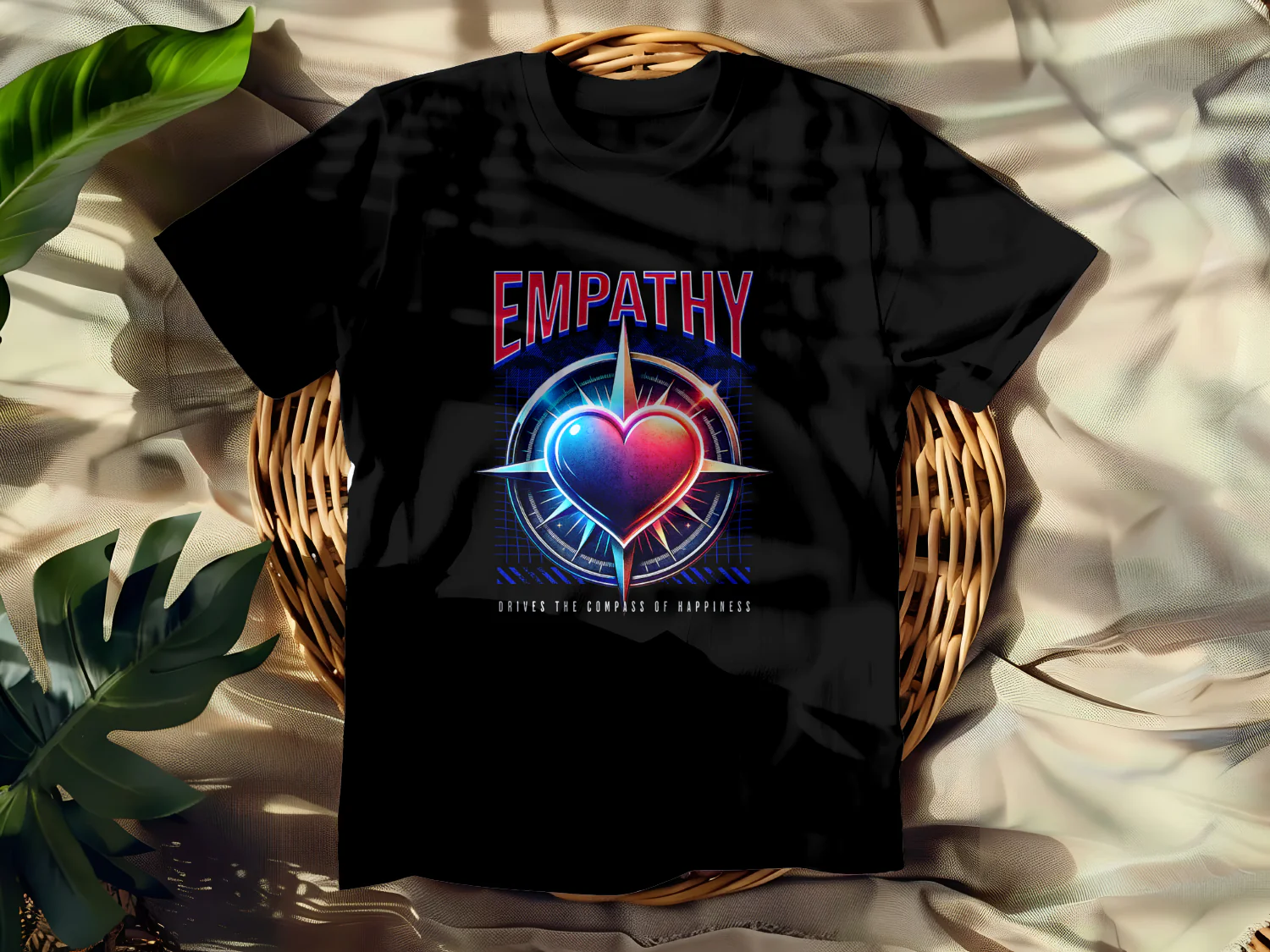 Empathy Drives the Compass of Happiness T-Shirt Design