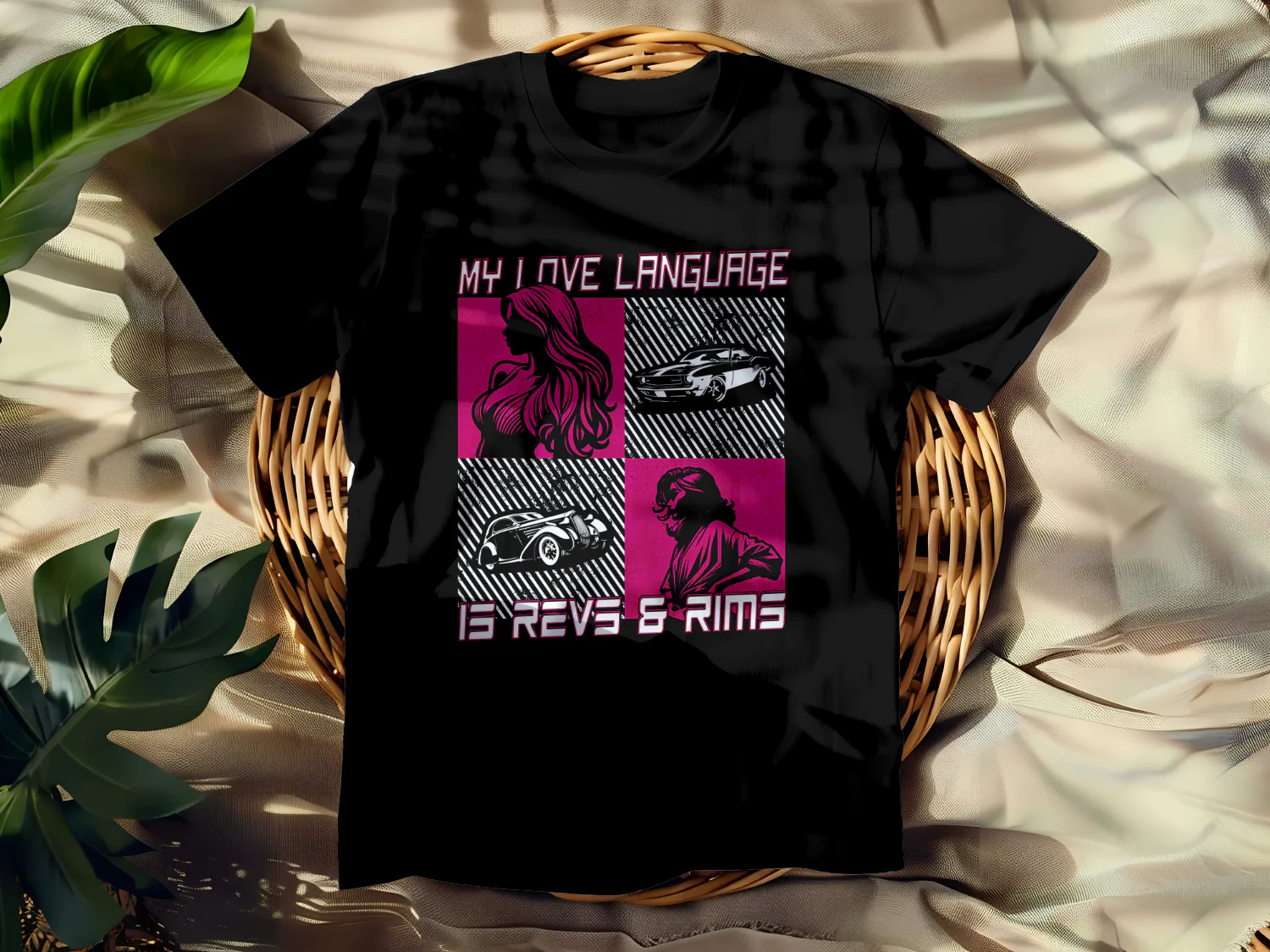 My Love Language is Revs and Rims T-Shirt Design
