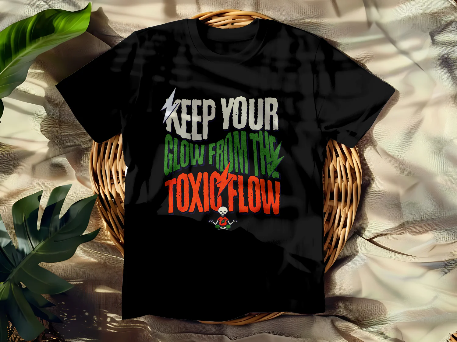 Keep Your Glow from the Toxic Flow T-Shirt Design